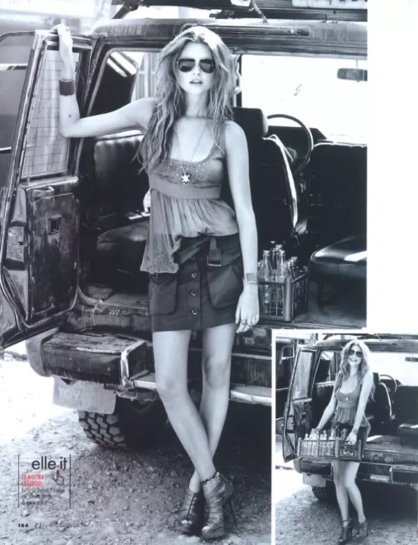 Behati Prinsloo para Elle Italia junio de 2010 por Matt Jones