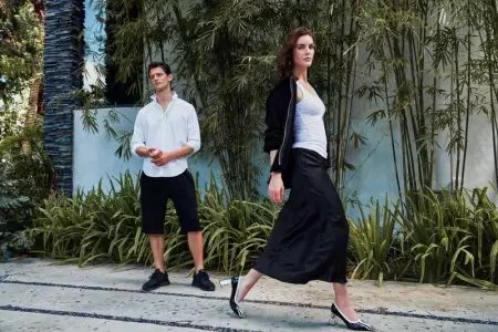 Hilary Rhoda se relaja en la campaña ATM Otoño 2019