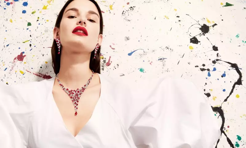 歐菲莉·吉勒曼 (Ophelie Guillermand) 出演 Graff Diamonds 2018 年“藝術品”廣告大片