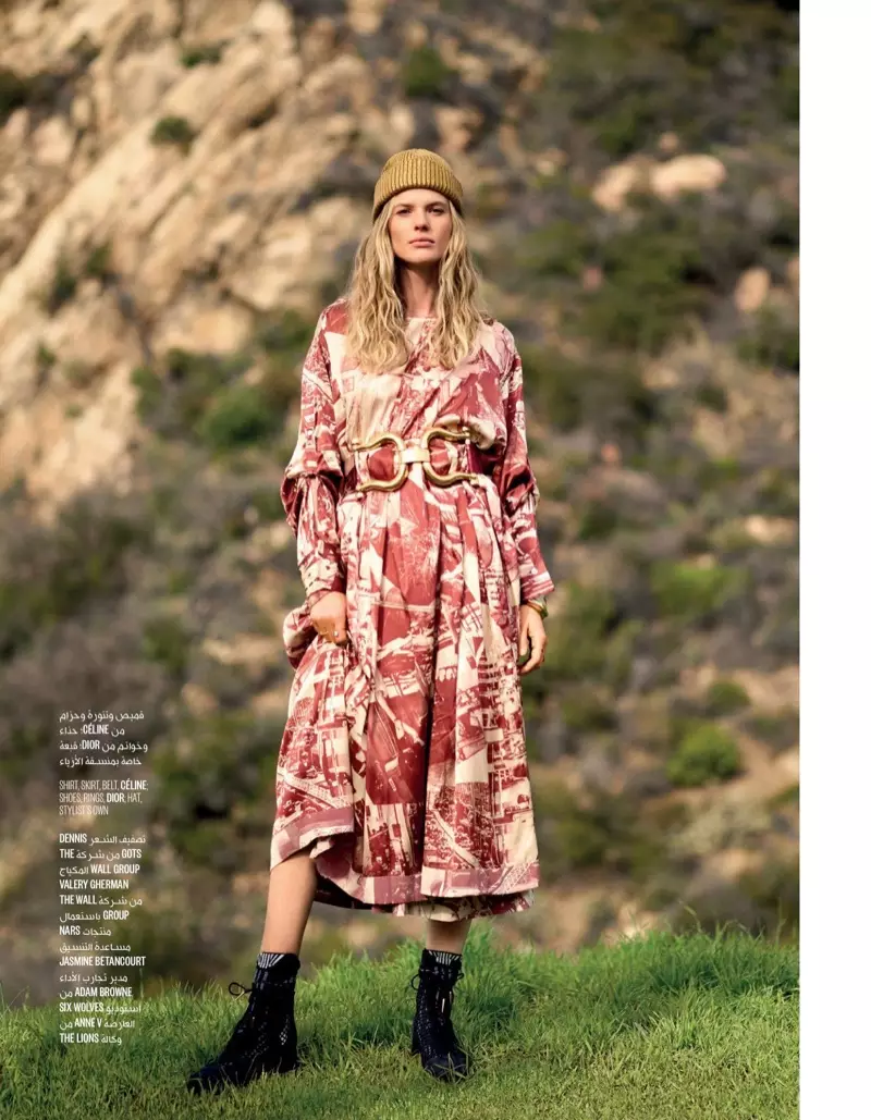 Anne Vyalitsyna preia printuri îndrăznețe pentru Vogue Arabia