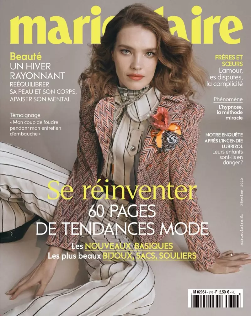 Natalia Vodianova Marie Claire France səhifələri üçün cazibədarlıq