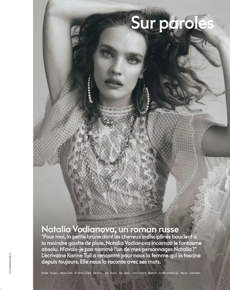 Natalia Vodianova Charms for the Pages of Marie Claire France