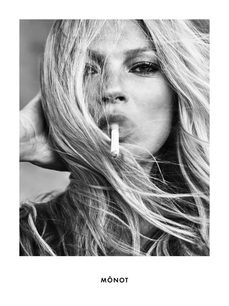 Lesta għall-closeup tagħha, Kate Moss tidher fil-kampanja Mônot tal-ħarifa-xitwa 2020.