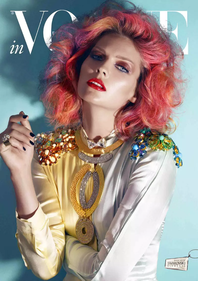 Каролин Волтер Сваровски элементларында Vogue Германия 2013 гороскопы өчен балкый