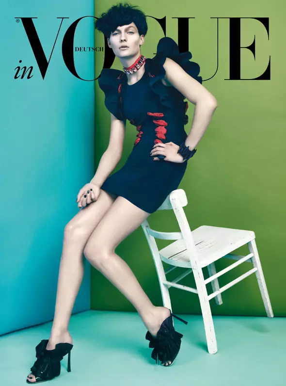 Karolin Wolter deur Lado Alexi vir Vogue Germany Junie 2012