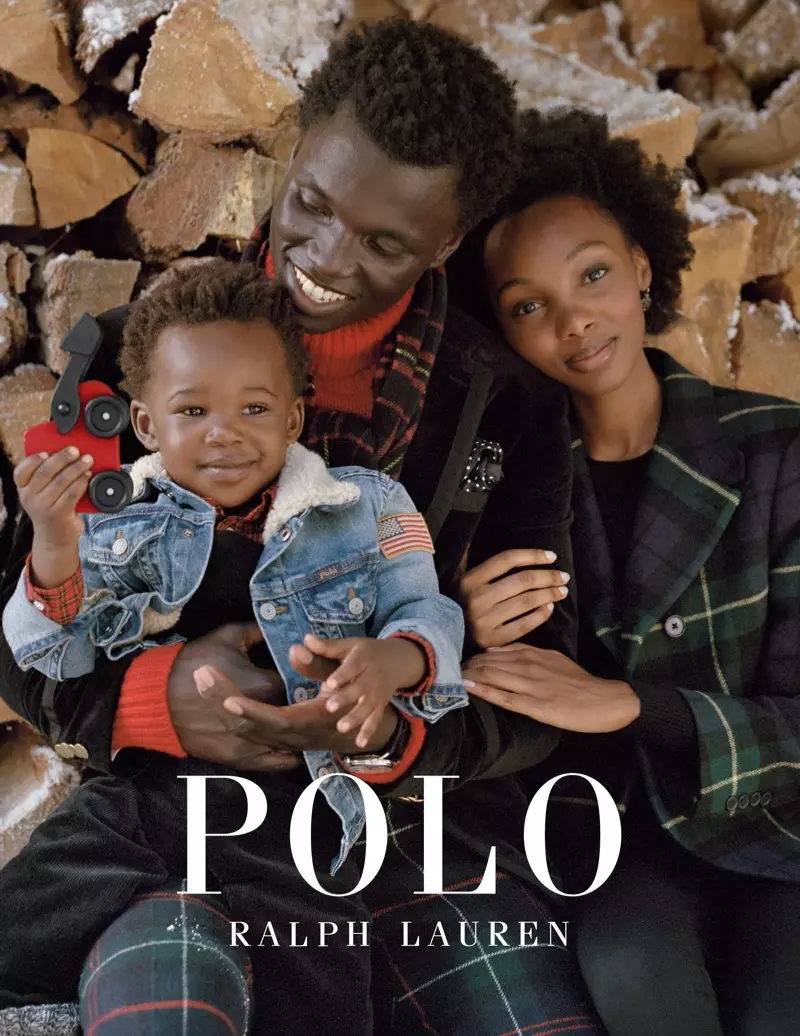 George Okeny, Yanii Gough ati ọmọ Zola ni irawọ ni ipolongo Polo Ralph Lauren Holiday 2019