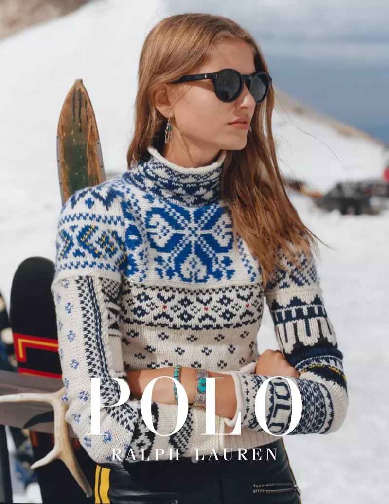 Altyn Simpson ប្រឈមមុខនឹងយុទ្ធនាការ Polo Ralph Lauren Holiday 2019