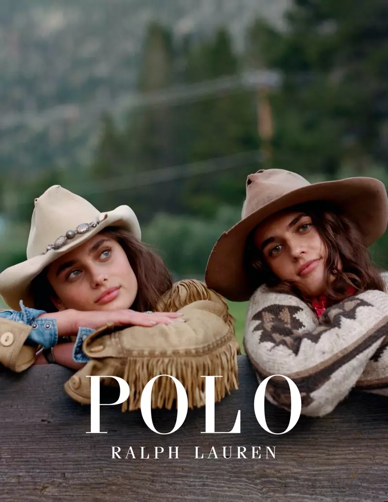 Taylor kaj fratino McKinley Hill ĉefrolas en la kampanjo Polo Ralph Lauren Holiday 2019