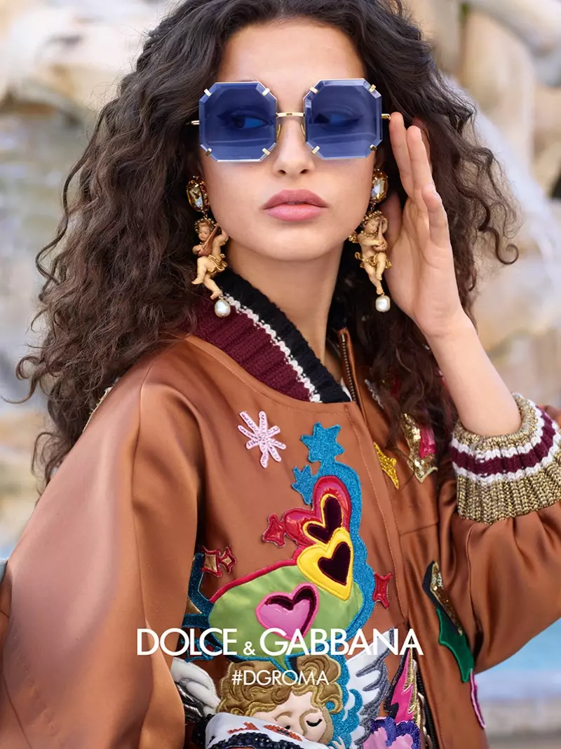 Chiara Scelsi zetwal nan kanpay Dolce & Gabbana Eyewear otòn-ivè 2018