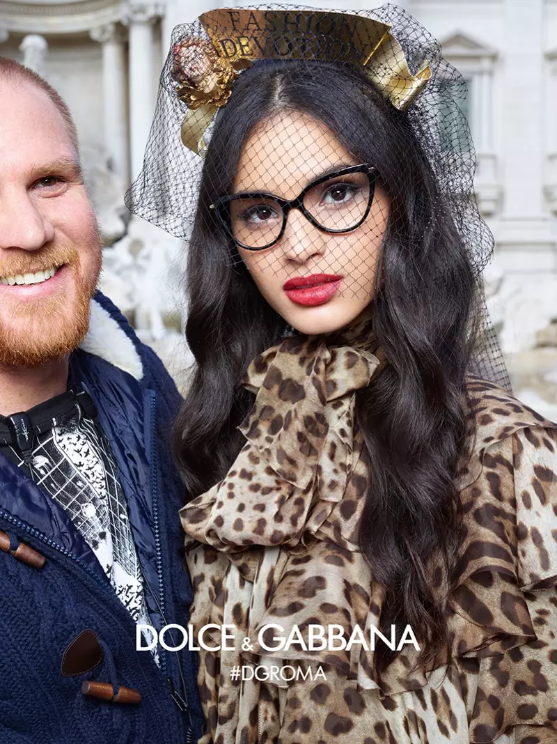 Dolce＆GabbanaEyewearの2018年秋冬キャンペーンの画像