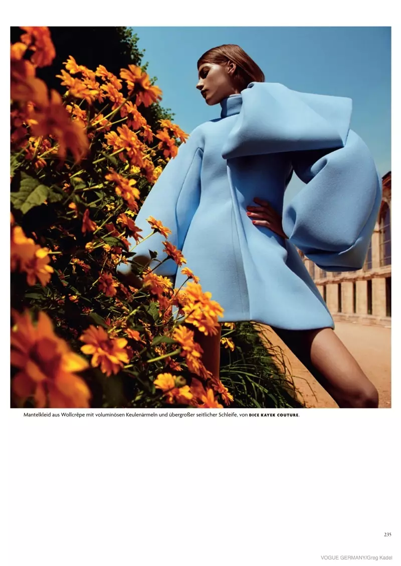 Valery Kaufman Vestas Couture Looks por Vogue Germany de Greg Kadel