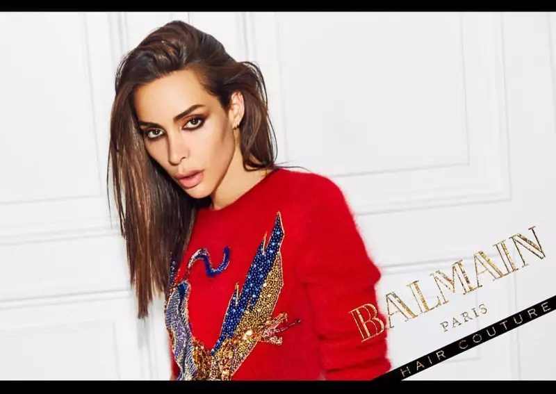 Ines Rau ngarepake kampanye Balmain Hair Couture Icons