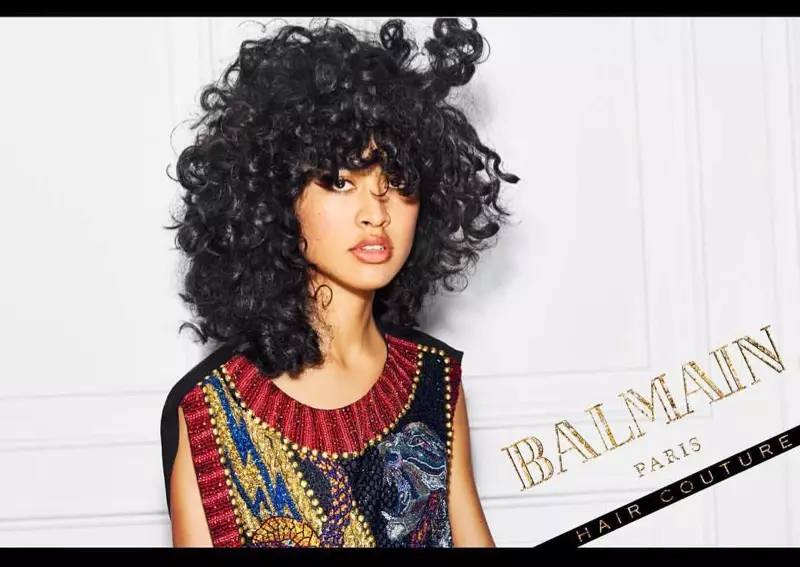 Luz Pavon ĉefrolas en la kampanjo Balmain Hair Couture Icons