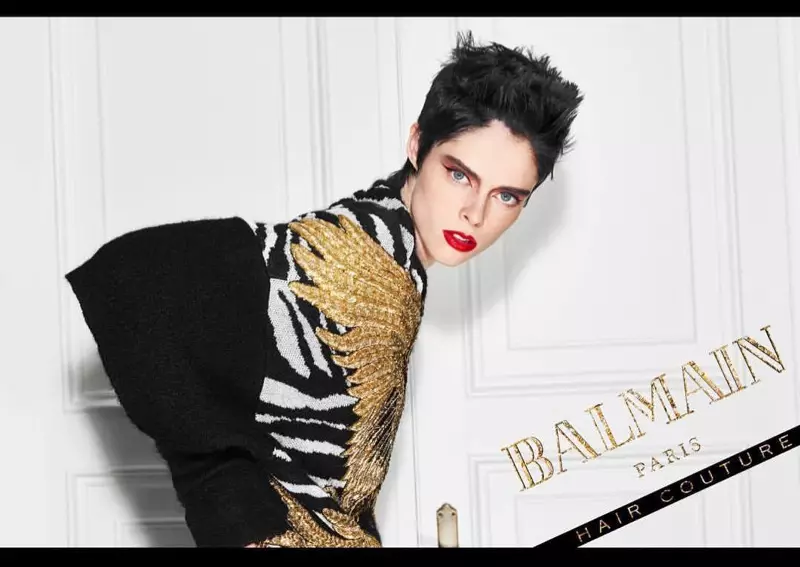 Coco Rocha nyeredzi mumushandirapamwe weBalmain Hair Couture Icons