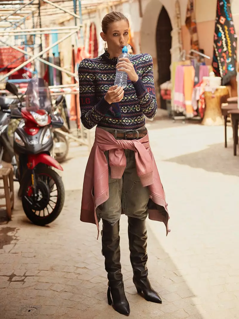 Nadja Bender pózuje v Maroku pre magazín TELVA