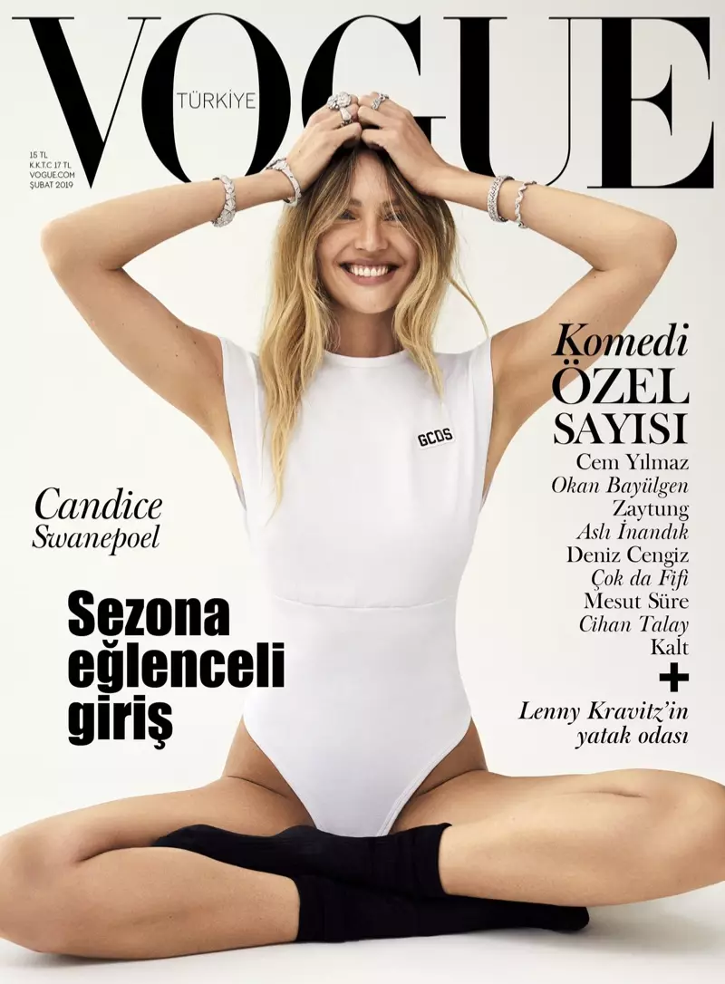 Candice Swanepoel Vogue Uturuki 2019 Picha za Jalada