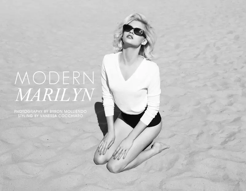 Martina Dimitrova ដោយ Byron Mollinedo នៅក្នុង "Modern Marilyn" សម្រាប់ Fashion Gone Rogue