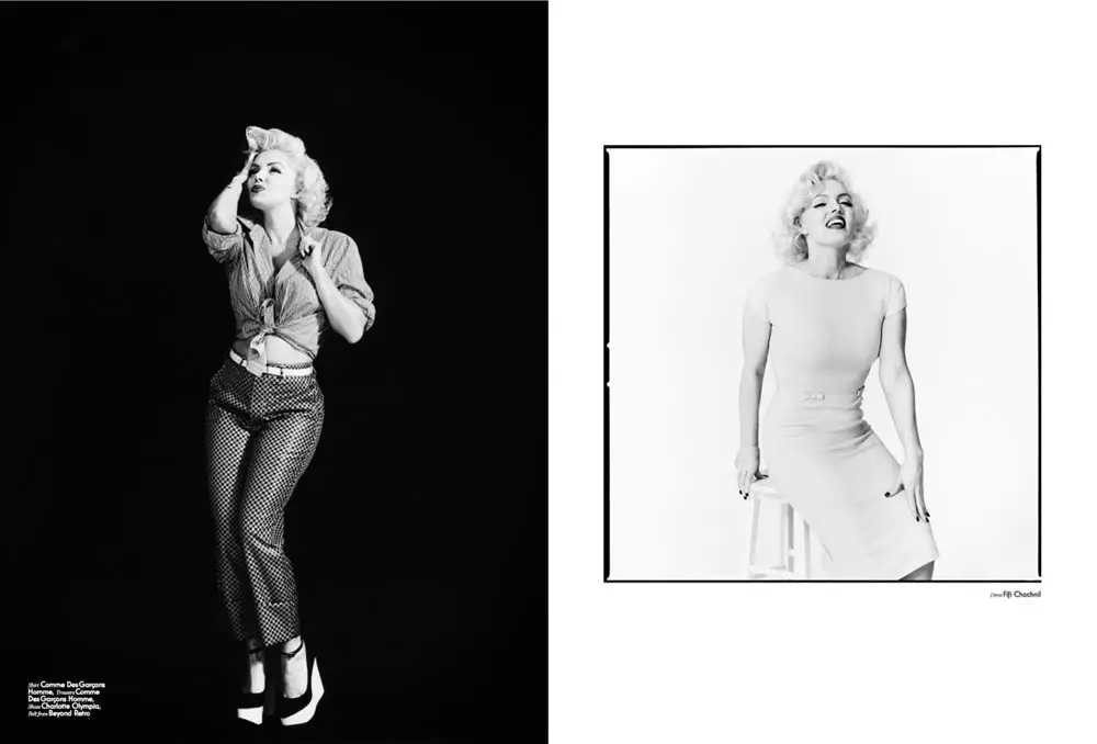 Suzie Kennedy e le Marilyn Monroe bakeng sa Makasine e Sebelisitsoeng S/S 2012