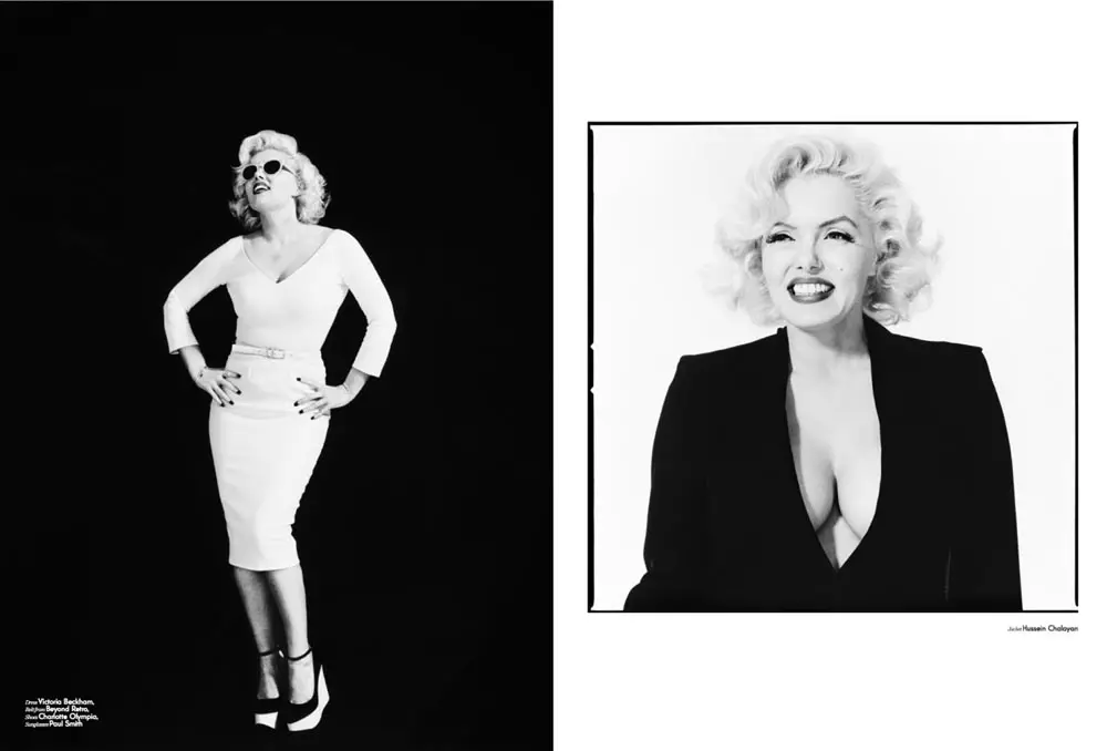 Suzie Kennedy sebagai Marilyn Monroe untuk Majalah Terpakai S/S 2012