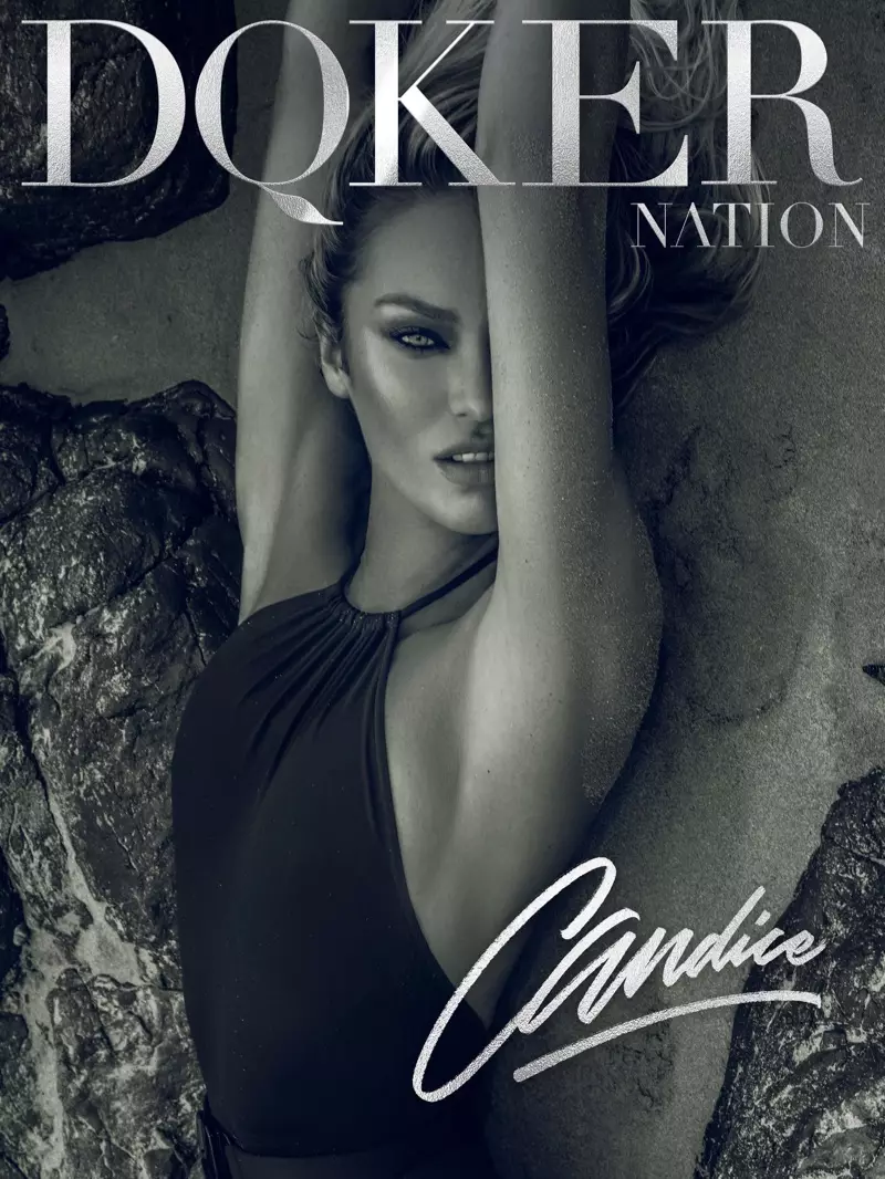 Candice Swanepoel abbaglia sulla spiaggia per DQKER Nation