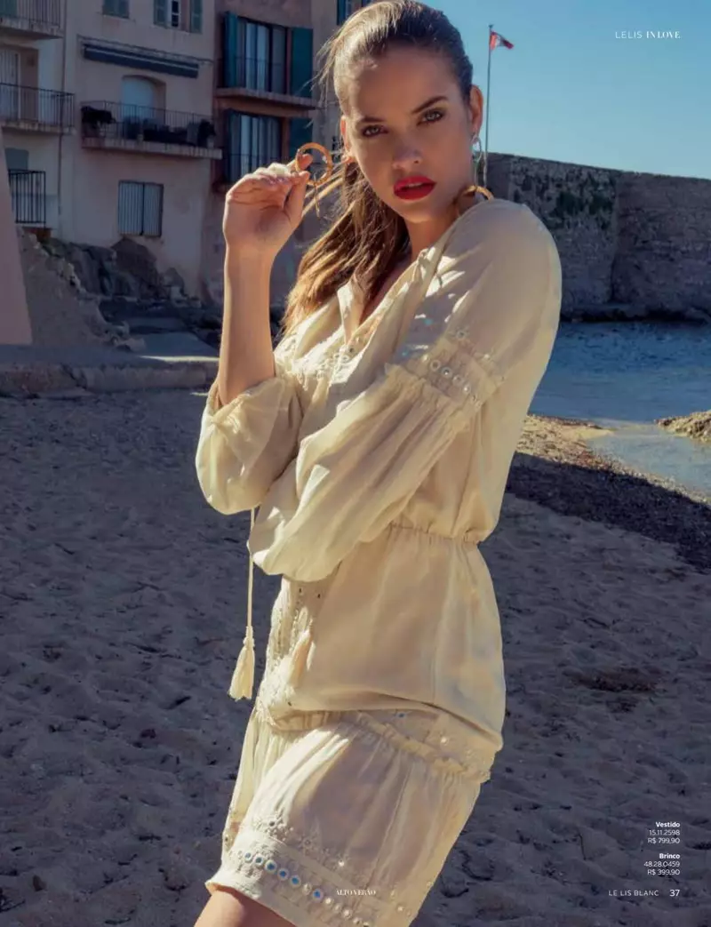 Barbara Palvin Tħaddan Stil Sajf għal Le Lis Blanc Magazine