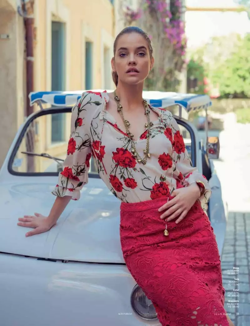 Barbara Palvin Tħaddan Stil Sajf għal Le Lis Blanc Magazine