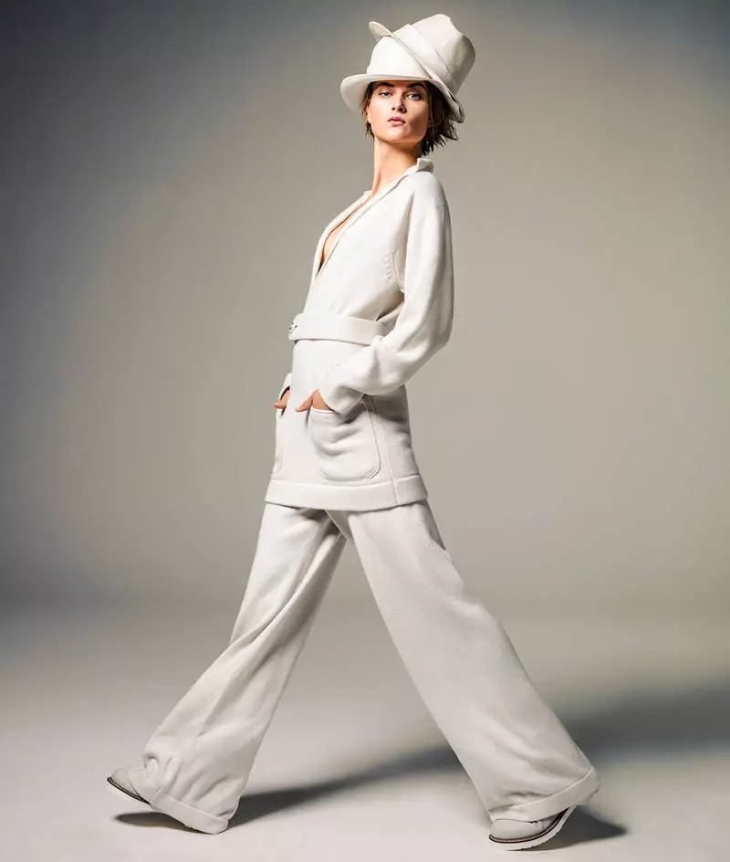 Bo Don mặc All White cho Vogue Brazil của Jacques Dequeker