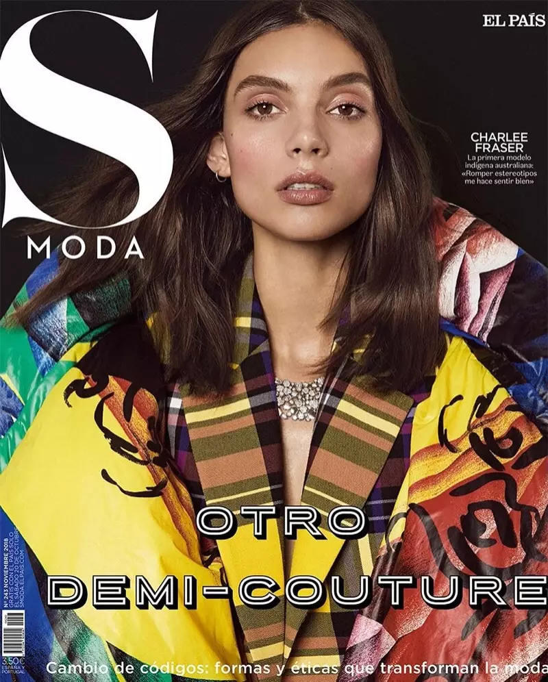 Editorial Charlee Fraser S Moda 2018 Portada Plaid Print