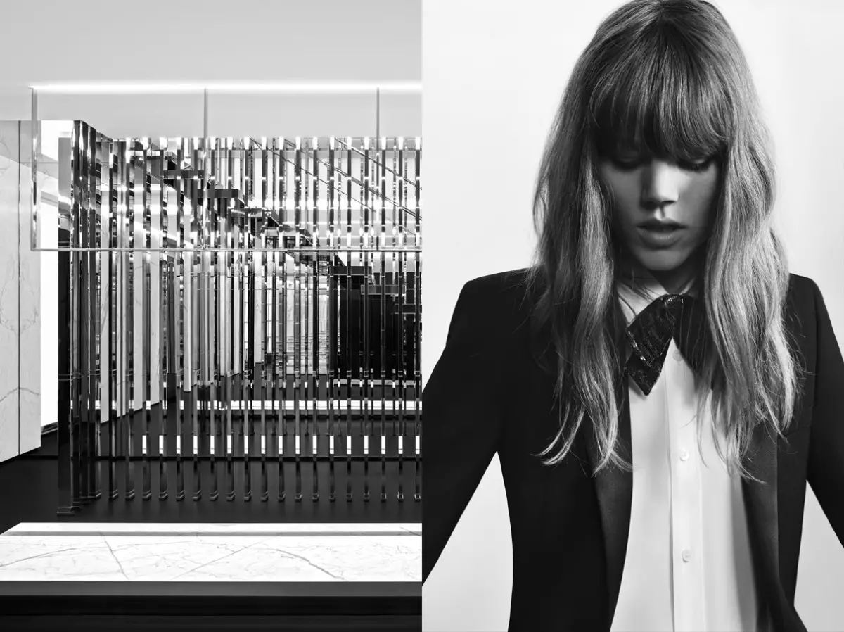 Freja Beha Erichsen Fetu i Saint Laurent Pre-Fall 2013 Campaign saunia e Hedi Slimane