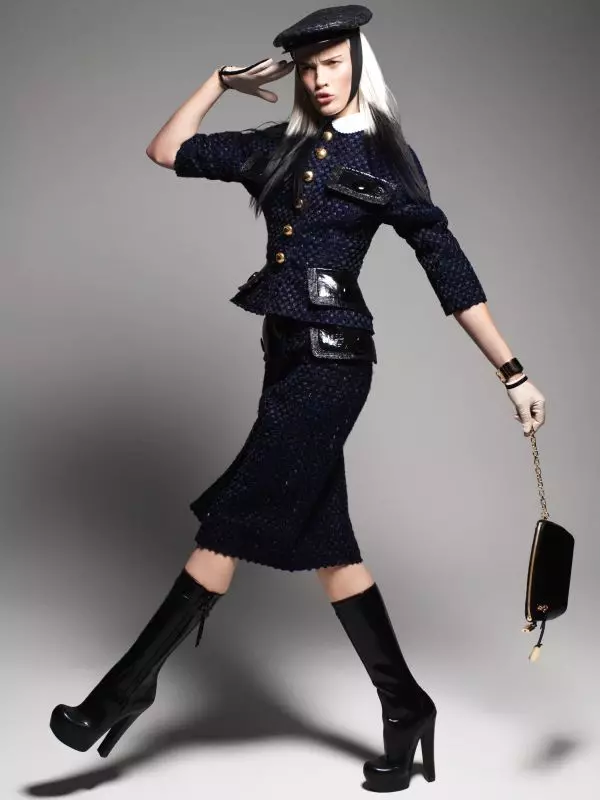 Anne Vyalitsyna di Victor Demarchelier per Vogue Germania luglio 2011