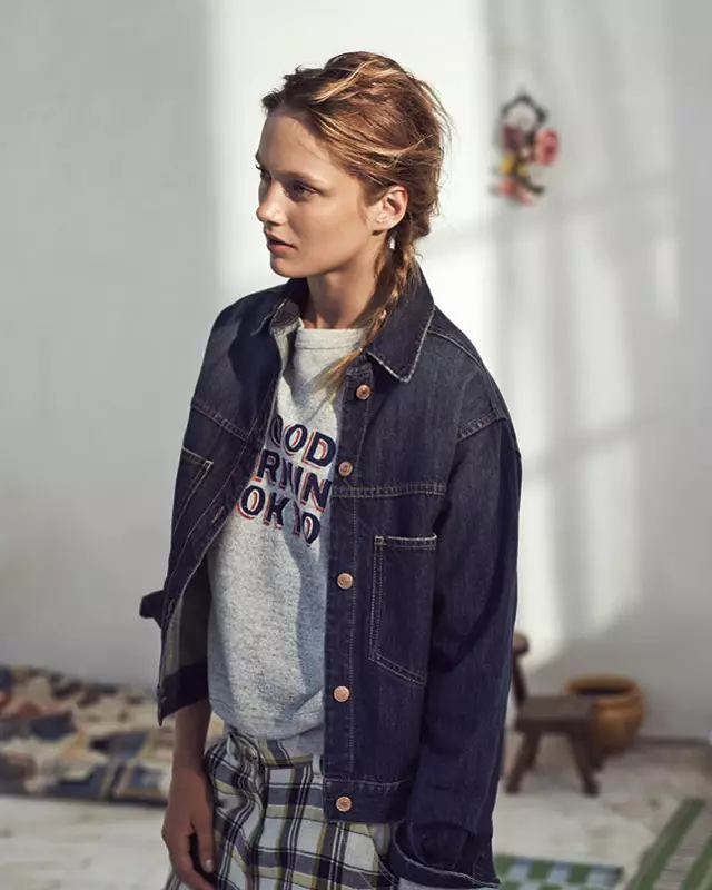 Karmen Pedaru Models Isabel Marant Etoile-ის 2014 წლის გაზაფხულის კოლექცია