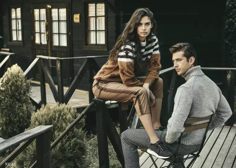 Sara Sampaio và Ben Bowers front XTI Shoes chiến dịch thu đông 2019