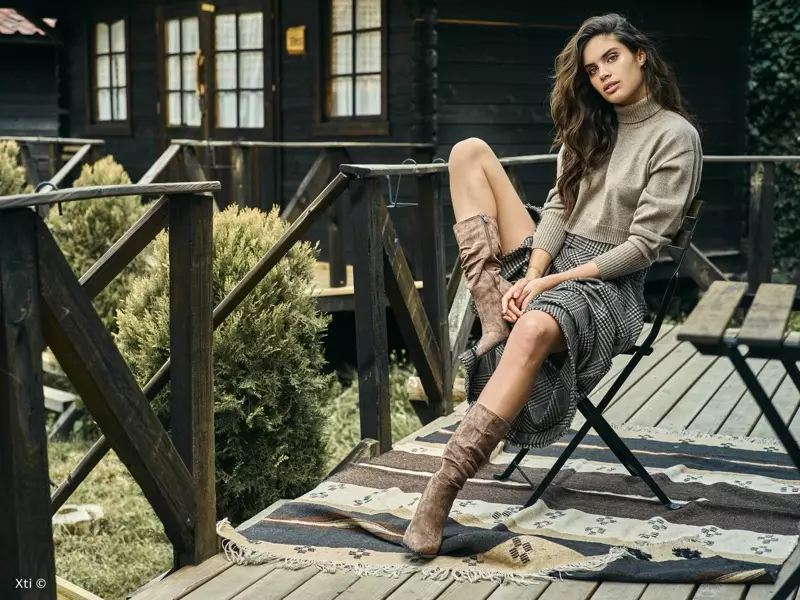 Amb botes, Sara Sampaio torna a la campanya tardor-hivern 2019 de XTI Shoes