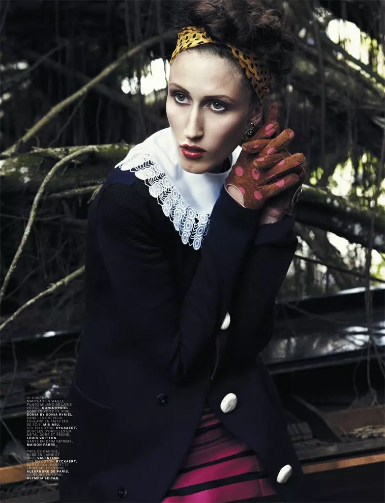 Anna Cleveland Ngirim Drama kanggo Bjarne Jonasson ing Jalouse Shoot