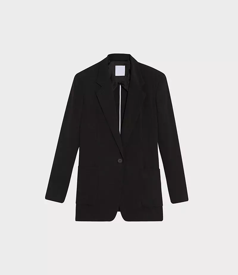 DKNY Relaxed Notched Lapel Jacket