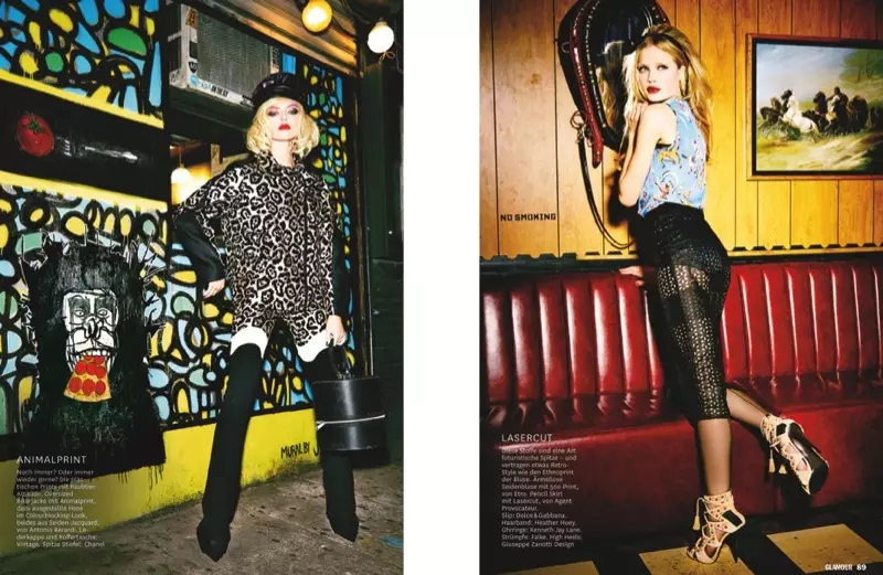 Martha, Camilla + Henriett Live it Up for Glamour Germany le Ellen Von Unwerth