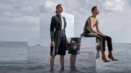 Irina Shayk, Gigi Hadid Hit the Beach for Burberry Fall 2019 Campaign