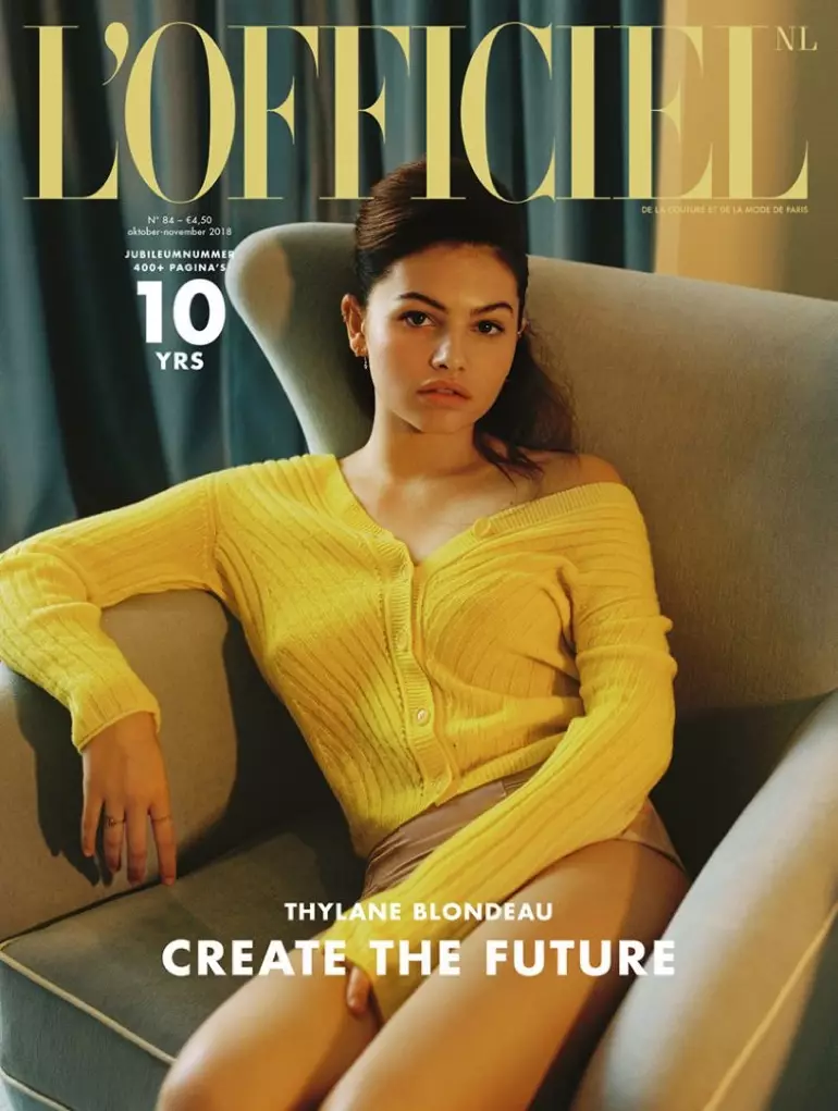 Thylane Blondeau nosí elegantné štýly v L'Officiel Netherlands