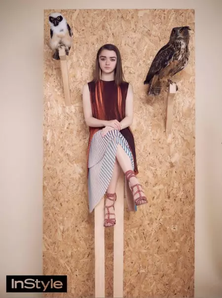 '왕좌의 게임' 스타 Maisie Williams, InStyle UK 커버 스토리 상륙