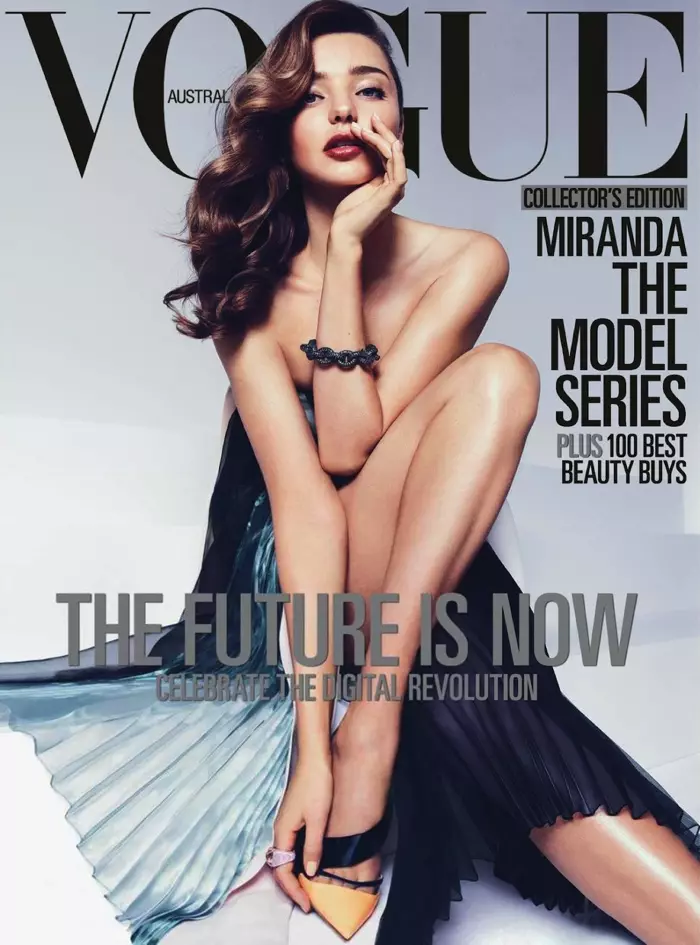 Miranda ขึ้นปกนิตยสาร Vogue Australia ฉบับที่ 2 ของนิตยสารฉบับเดือนเมษายน 2013