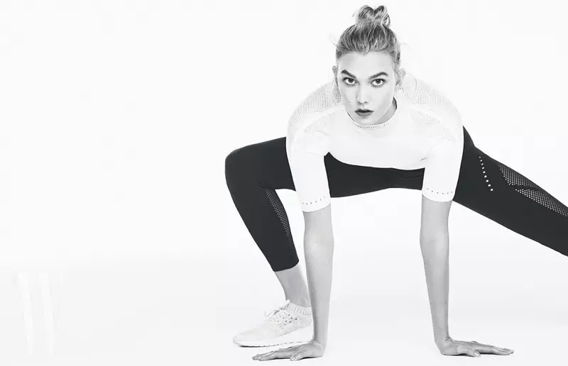 Karlie Kloss Channels Sporty Vibes for W Kauslim