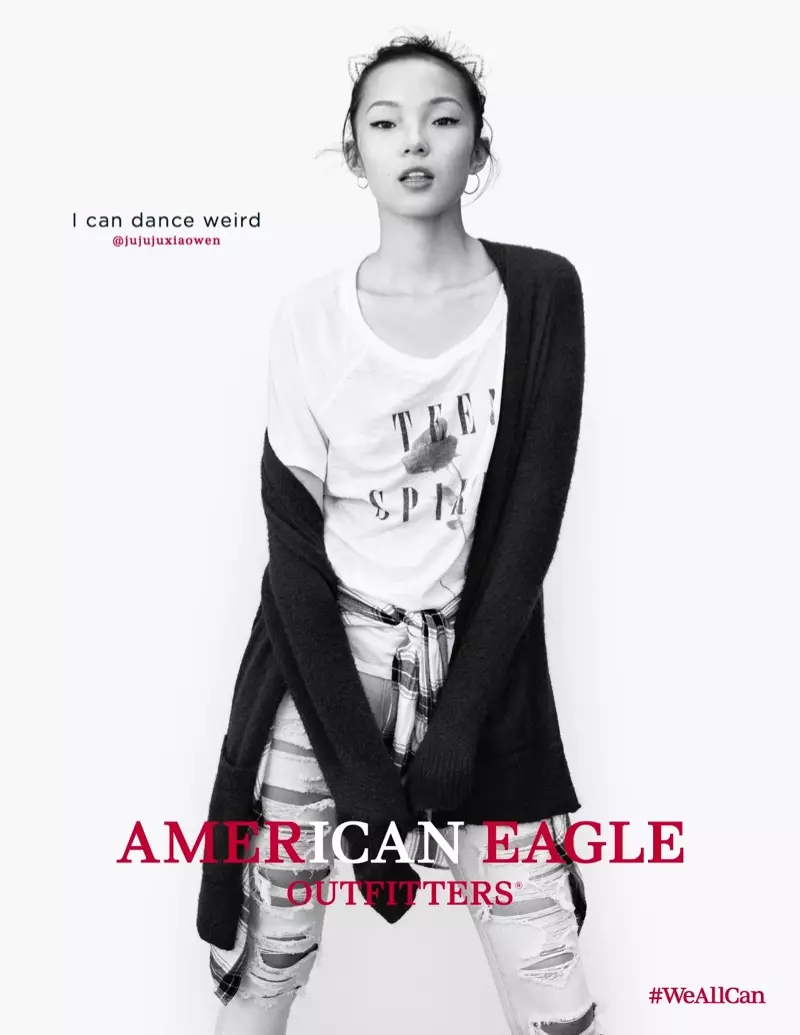 Xiao Wen Ju az American Eagle Outfitters 2016 őszi kampányának főszereplője