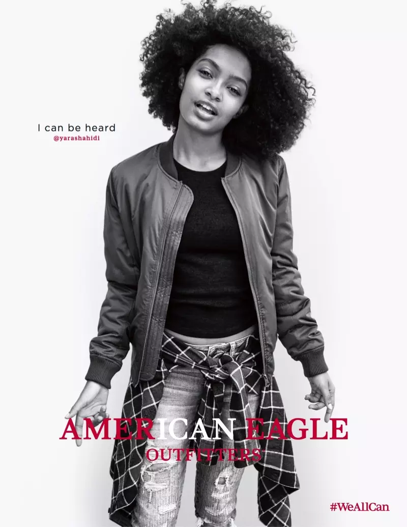 Yara Shahidi fetu i American Eagle Outfitters' tautoulu 2016 #WeAllCan faʻaupuga