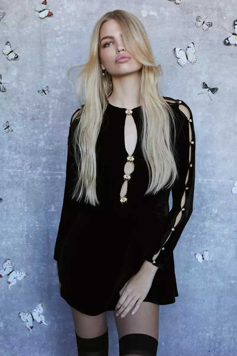 Daphne Groeneveld glumi u For Love & Lemons lookbooku jesen-zima 2017.