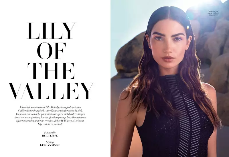 Téann Lily Aldridge i bhFaisean Ard le haghaidh Scéal Clúdaigh L’Officiel na hÍsiltíre