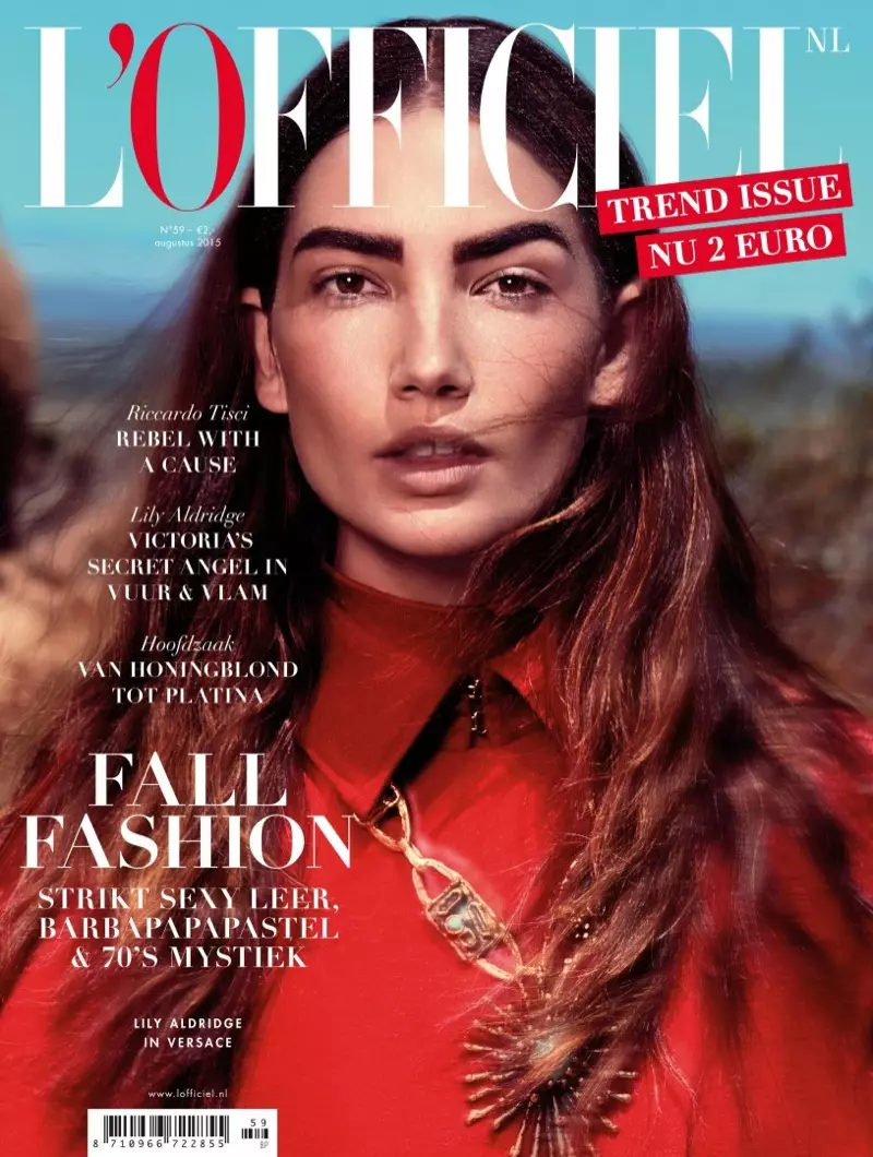 Lily Aldridge Goes High Fashion vir L'Officiel Nederland Voorbladverhaal