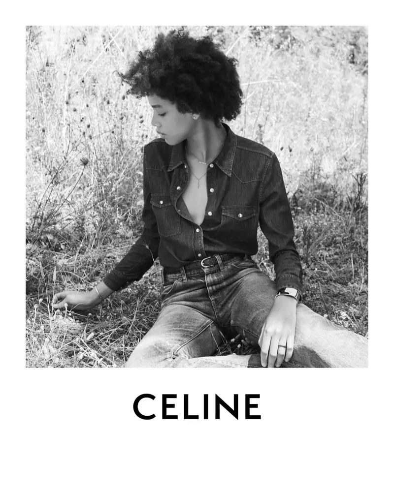 Essoye Mombot පාෂාණ ඩෙනිම් Celine Plein Soleil එකතුවෙන්.