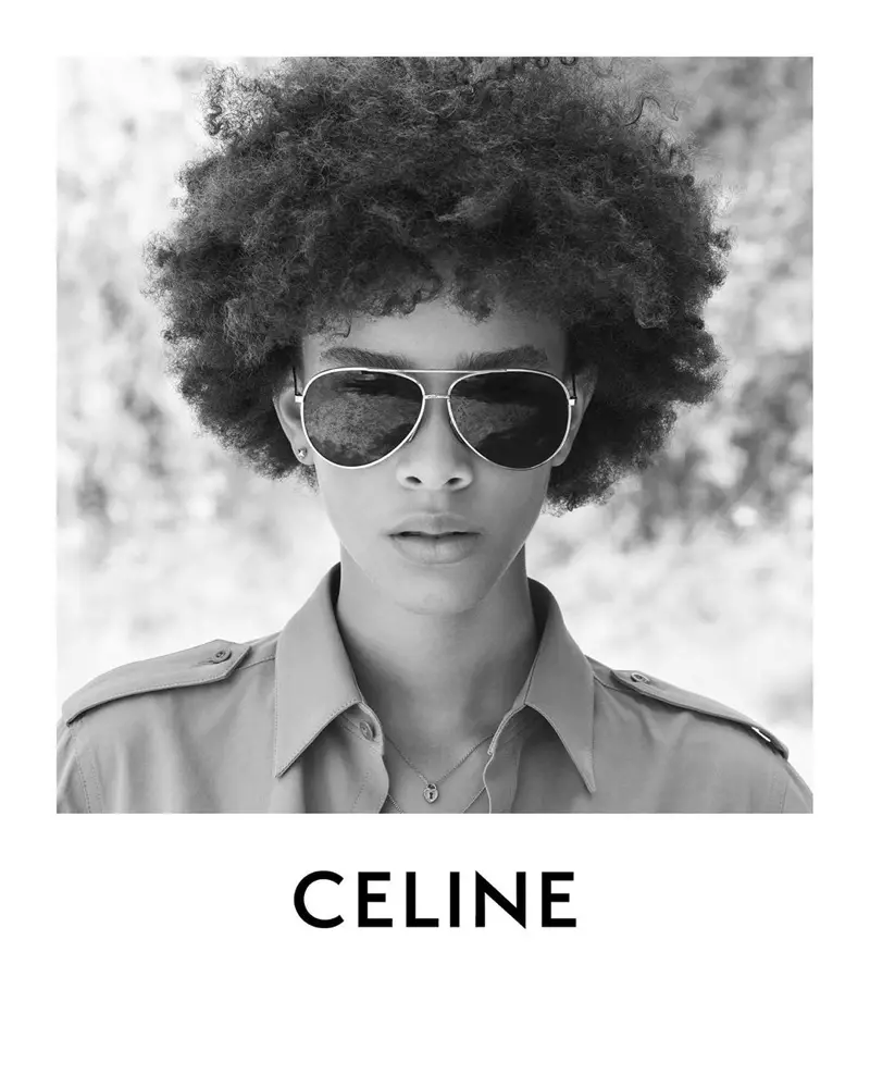 Celine 採用 Plein Soleil 系列飛行員太陽鏡。