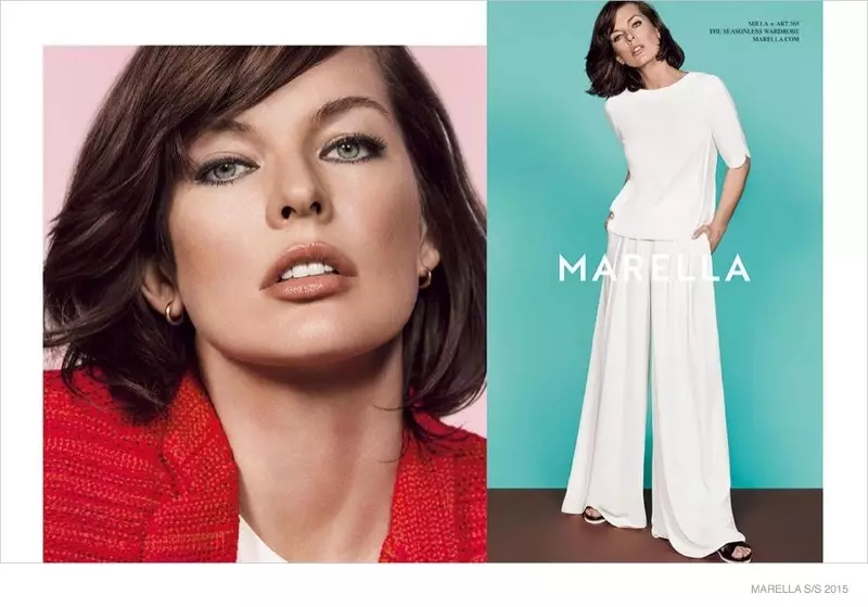 2015 m. Marellas pavasario skelbimuose Milla Jovovich yra tobulai moteriška