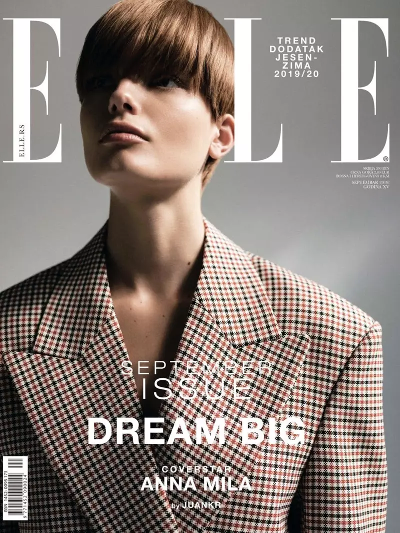 Anna Mila Guyenz O apere tse Tailored Looks for ELLE Serbia